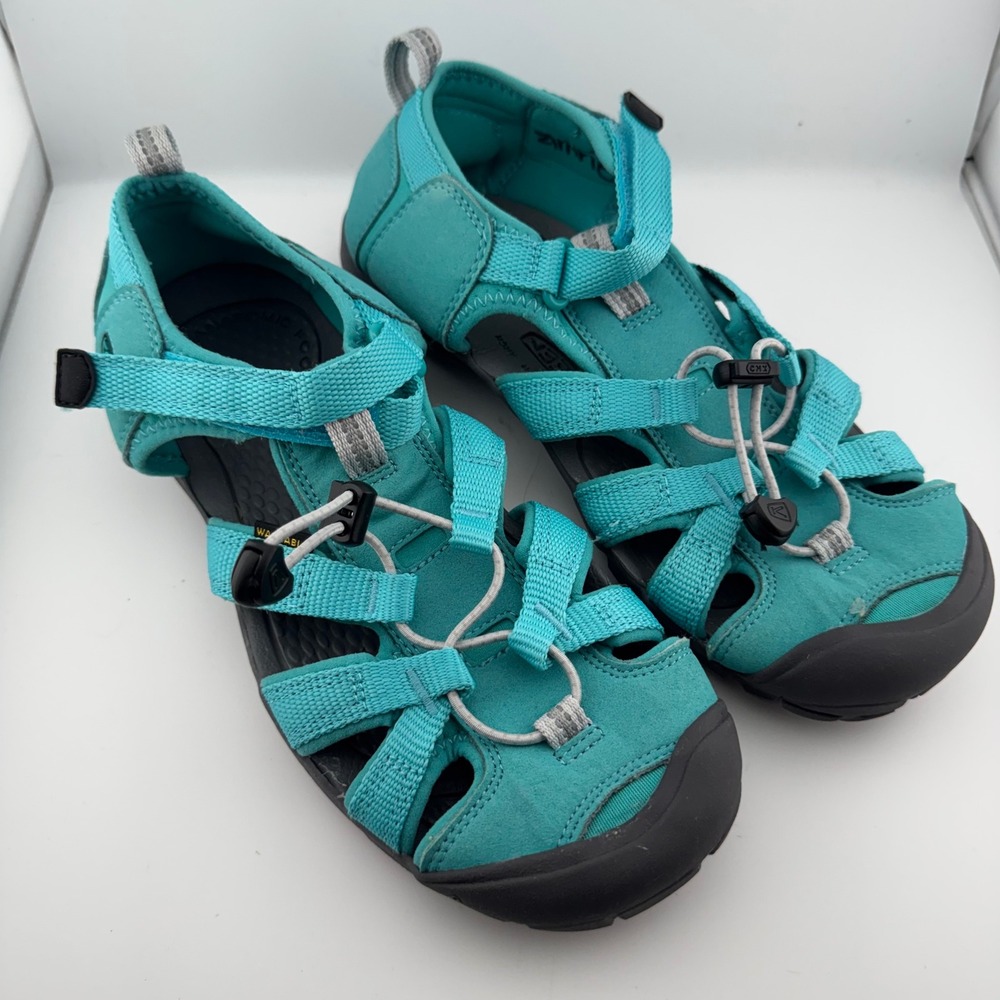 Keen Whisper Sandals Women 6 Turquoise Blue Washable Hiking Water Shoes 1012555